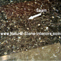 Seam in Verde Peacock Granite