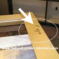 Granite countertop installation template. Granite countertop installation template.