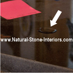 You cannot seal this stone - water just sits 
there!